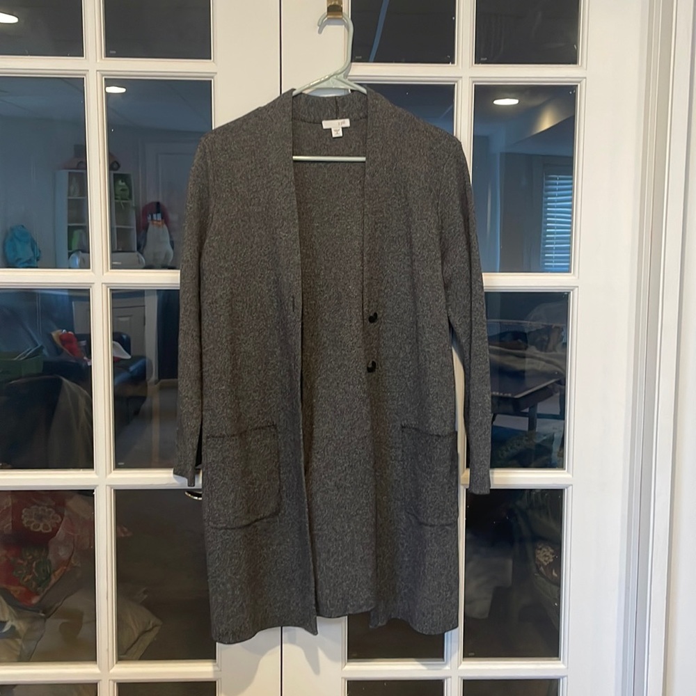 Grey Jjill cardigan